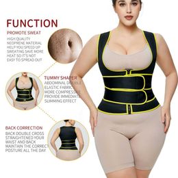 women Waist Tummy Shaper Large waistband sweaty and shapely vest for women's sports fitness waist closure trainer band