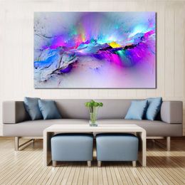 Wall Pictures For Living Room Abstract Oil Painting Clouds Colorful Canvas Art Home Decor No Frame307m