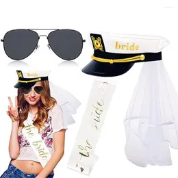 Berets Bride Marine Music Festival Costume Navy Hat Sash Role Play Accessories