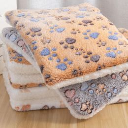 Kennels & Pens Winter Warm Pet Cat Dog Bed Mat Cozy Thick Fleece Blanket Sleeping Cover Towel Cushion For Small To Extra Large Was204o