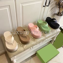 Pantofole Slide G di design di lusso Sandali estivi Infradito piatte da spiaggia per interni In pelle da donna Scarpe classiche da donna Taglia 35-45