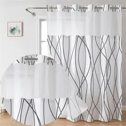 Shower Curtains Bathroom High -end Thickened Double -layer Waterproof Curtain