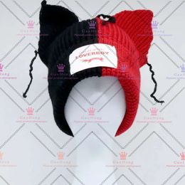 Acne Studio Men Beanieskull Caps Cute Long Ears Knitted Hat Men Women Rabbit Ear Warm Crochet Beanies Kpop Stray Kids Hip Hop Hat Woman 139