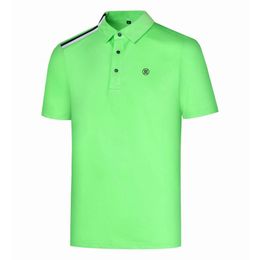 Golf Clothing Spring And Summer New Men's Outdoor Sports Color Contrast Shirt Quick Drying And Breathable Short Sleeved T-Shirt Business Casual POLO Shirt Men's Top