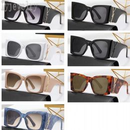 UV protection sunglasses square frame luxury glasses plastic wide ultraviolet proof gafas de sol acetate design aesthetics womens Sunglasses letter PJ085 I4