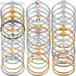 Bangle TOGORY Classics Brand 3mm Snake Chain Bracelet Fit DIY Brand Bracelets Bangles For Women Men Jewellery Accessories Dropshipping ldd240312