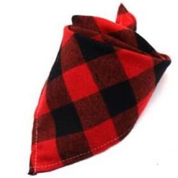 20pcs lot Christmas holiday winter thickness Dog Puppy cotton bandanas Collar scarf Pet tie Y102201 Q1119278B