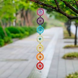 Crystal Chakra Muladhara Dream catcher Wall Car Party Decoration Sea Ornament Dream catcher 19 2 Inch274C