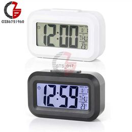 Other Clocks Accessories Table LED Digital Alarm Clock Electronic Digital Alarm Screen Desktop Clock For Home Office Backlight Data Calendar Desk ClocksL2403