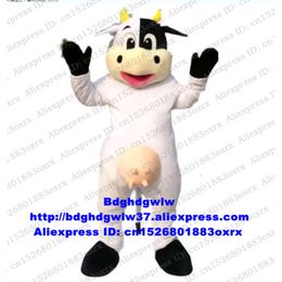 Mascot Costumes Black White Cow Y Cattle Calf Mascot Costume Adult Cartoon Character Outfit Artist Programme Early Childhood Teaching Zx2945