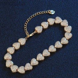 Bangle Zlxgirl jewelry luxury brand womens love heart bracelet for wedding bridal jewelry metal copper mirco paved bracelet bangle ldd240312