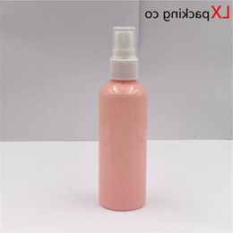 50 pcs 10ml 30ml 50ml 100 ml Pink Plastic Spray Bottles White Sprayer Perfume Cosmetic Containers Twvms