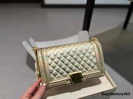 Fashionable Designer Bag Women's Classic Luxury Bag Woven Lingge Spicy Mom Bags Original Gold Plated Hardware Exquisite Super Versatile One Shoulder Crossbody Bag