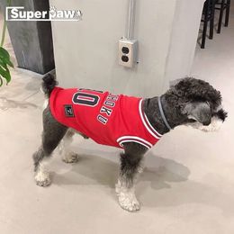 Fashion Dog Summer Sport Vest Pet Cat Sweatshirt Football Basketball Jersey Clothes For Small Medium Dogs Drop SBC02 T2009322H