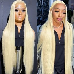 Transparent 613 HD Lace Frontal Wig 13x4 13x6 Lace Honey Blonde Brazilian 250% Straight Lace Front Human Hair Wigs for Women