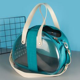 Portable QET CARRIER Bag Dogs Cat Shoulder Transparent Carrying Puppy Carrying Mesh Travelling Handbag for Small Pets297V