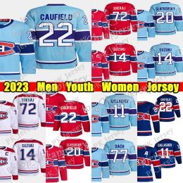 Custom Men Women Youth Montreal''Canadien''22 Cole Caufield Reverse Retro hockey jersey 20 Juraj Slafkovsky 14 Nick Suzuki Kirby Dach Brendan Gallagher Sean Monahan