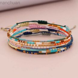 Bangle Boho Chic Seed Beads Bracelets Women Fashion Colourful Friendship Adjustable Bohemian Choker Jewellery Charms Party Gift Fashion ldd240312