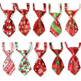 Christmas Pet Neckties Puppy Dog Cat Kids Small Neck Ties Adjustable Neckties Collar Dog Accessories Pet Supplies2822