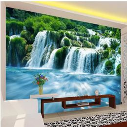 3d wall murals wallpaper Waterfall water three-dimensional scenery background wall painting266D