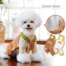 Wholesale Oem Custom Warmth Comfortable to Wear Fashion Designer Dog Rompers Pet Winter Clothes
