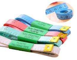 Portable Colourful Body Measuring Ruler Inch Sewing Tailor Tape Measure Soft Tool 15M Sewings Measurings Tapes 60inch4458879