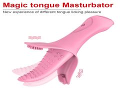 Oral Sex Tongue Licking Vibrator Clitoris Stimulator Breast Massage Blowjob Vibrating Egg G Spot Vibrator Anal Sex Toy For Woman9209020