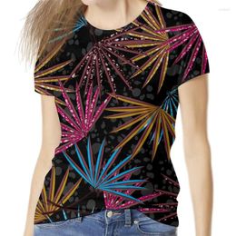 Women's T Shirts Women T-Shirt Fashion Abstract Pattern Clothes 3D Print Femme 2024 Girls Fun Blouses Woman Short Sleeve Round Neck Casual