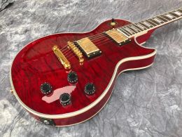 Hot Sale Red Tiger Six String Electric Guitar Factory Customised Guitar