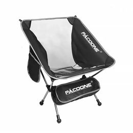 Travel Ultralight Folding Aluminium Chair Superhard High Load Outdoor Camping Portable Beach Hiking Picnic Seat Fishing Chair 240220
