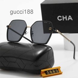 Mens Women Designer Sunglasses Luxury Channel Glasses Fashion Eyewear Diamond Square Sunshade Crystal Shape Sun Full Package Chanels Chanele Glasses Lunett RMWU