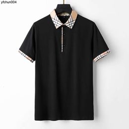 Mens Unique Designer Polo Shirt High Street Italian Embroidery Print Brand Clothing Cotton T-shirt 03 J716