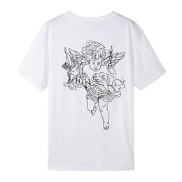 女性用Tシャツ夏のカジュアルレディースルーズゆるい短袖TシャツメンズトップTシャツ