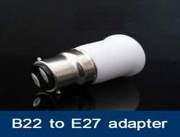 100pcslot Fedex B22 to E27 Adapter Led Halogen CFL light lamp E27 to B22 adaptor BC to ES adapter9318629