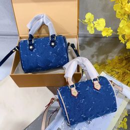 Tasarımcı tote çanta 16cm mini boston çantalar tuval denim deri lady messenger çanta telefon çantası moda çantası nano yastık omuz çanta çanta