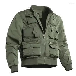 Men's Jackets Y2K Fashion Brand Pilot Jacket American Retro Baseball With Multiple Pockets Functional Three Defence Charge Top