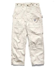 Men's Pants 23SS KAPITAL Hirata And Hongri Casual Loose Fitting Trendy Dual Colour Gold Thread Logging Japan Style