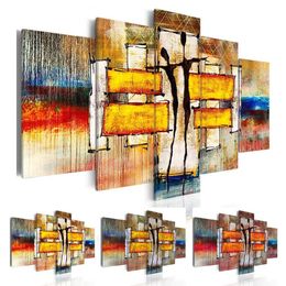 5pcs set Abstract Dancer Canvas Wall Art Picture Print for Home Decoration Bedroom Living Room Decor Choose Size3No Frame156B