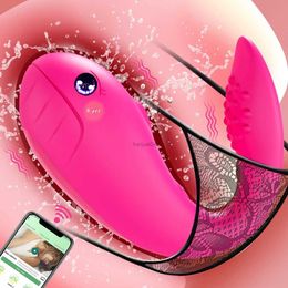 Eggs/Bullets Wireless Bluetooth APP Vibrator for Women Remote Control Dildo G Spot Massager Wear Vibrating Egg Female Sex Toys for Adults 18L2403