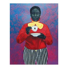 Amy Sherald Grand Dame Queenie Painting Poster Print Home Decor Framed Or Unframed Popaper Material256m