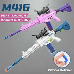 Gun Toys Gun Toys Electric Explosion EVA Gun Soft Bullet Toy Funny Outdoor Leisure Weapon Toys For Boy Automatic Fire Toys For Kids 2400308