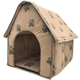 Dog Houses & Kennels Accessories Quality House Blanket Foldable Small Footprints Pet Bed Tent Cat Litter Kennel Indoor Portable Tr247R