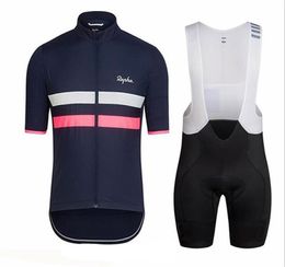 2020 Rapha Team Summer Cycling Clothing Men Set Mountain Bike Clothes Breathable Bicycle Wear Short Sleeve Cycling Jersey Sets Y037514708