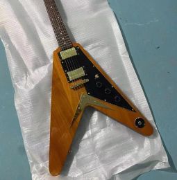 Factory Customization New 6-string Electric Guitar, Polished and Glossy Fly V