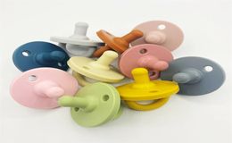 Silicone Baby Soothers BPA Soft Silicone Infant Pacifier Sleeping Nipple 7 Colors Match Pacifieir Holder 4659 Q28762530