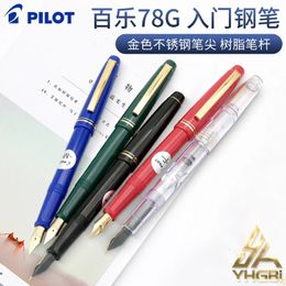 PILOT Fountain Pen Original 78G Lridium Ink School Practice Calligraphy Office Accessories Con40 Converter 1Pcs 240306