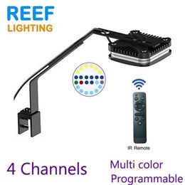 SPECTRA 36W Aqua Knight V2 LED Aquarium lamp for reef coral marine aquarium lighting Fish Nano Tank with remote control Y200917247E