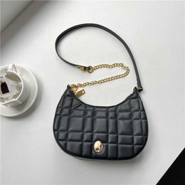 HBP Non-Brand New design pu leather handbag Fashion plaid designer hand bags Metal chain crossbody bag women shoulder