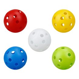 50 Pcs Golf Practice Ball Balls Golfing for Training Indoor Hollow-out Plastic Colored 240301