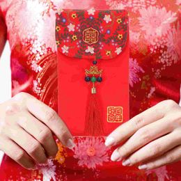 Gift Wrap Chinese Style Xi Character Fabric Red Envelope Purses Year Envelopes Packet